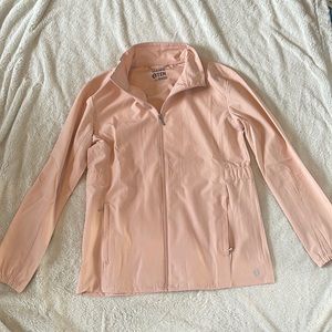 Light weight zip up jacket  UPF 50+ sun protection light pink color